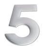 Sandleford 75mm Suburban Stainless Steel Self Adhesive House Number 5