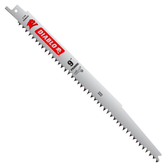 Diablo 9" Fleam Ground Reciprocating Saw Blades for Pruning - 5 Pack