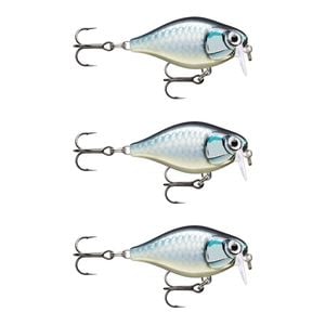 3x Rapala 3.5cm X Light Crank Shallow Run Crankbait Fishing Lures - Baby Aspius