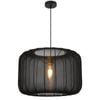 Telbix Jonsel Modern Pendant Hanging Lamp Light Fabric Metal Black