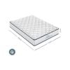 Royal Comfort Spine-lab 5 Zone Foam Bonnell Spring White Queen