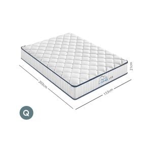 Royal Comfort Spine-lab 5 Zone Foam Bonnell Spring White Queen