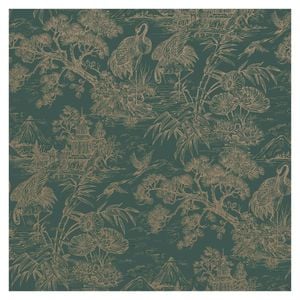 Natoru Aqua Gold Wallpaper by Holden Decor  10.05m by  53cm