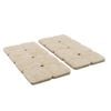 Surface Gard 25 x 25mm Beige Square Adhesive Felt Pads - 16 Pack