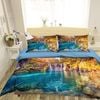 3D Valley River 041 Bedding Set Pillowcases Quilt Duvet Cover Set Queen King