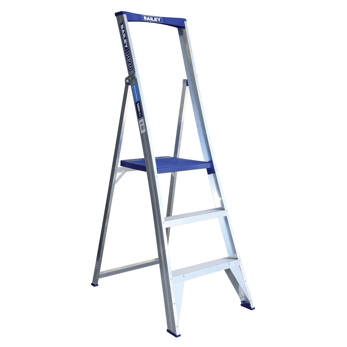 Bailey 0.9m 3 Step Aluminium Platform Ladder - Bunnings Australia