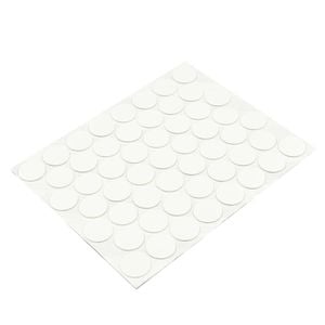 Hafele 14mm Diameter White Cover Caps - 52 Pack