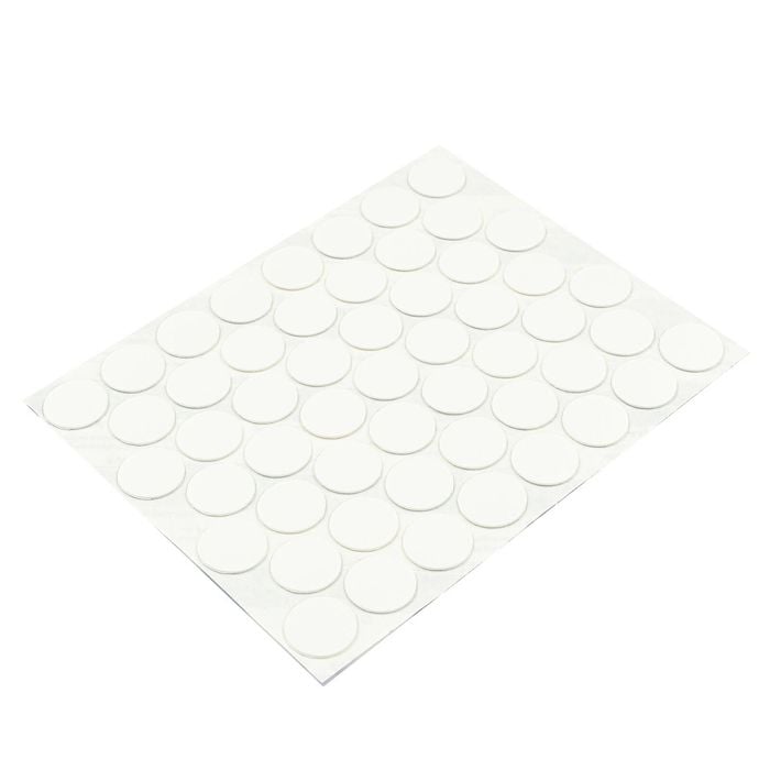 Hafele 14mm Diameter White Cover Caps - 52 Pack