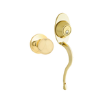Lane Polished Brass Classic Handle Entrance Knob
