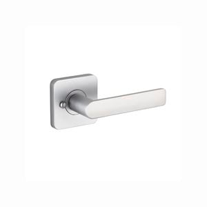 Lane 65mm Brushed Satin Chrome Square Westminster Privacy Leverset