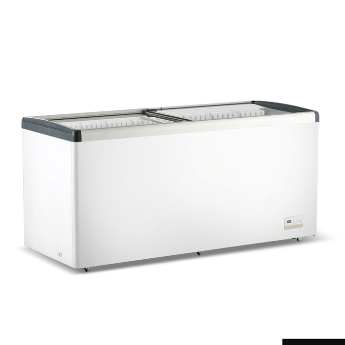 Thermaster 586l Chest Freezer With Flat Glass Sliding Lids Wd586g