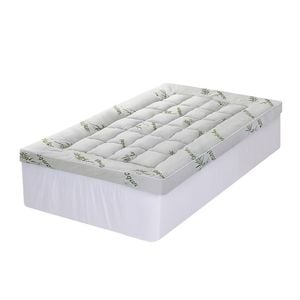 Giselle 11cm Bamboo Fabric Pillowtop Topper 1500gsm Single