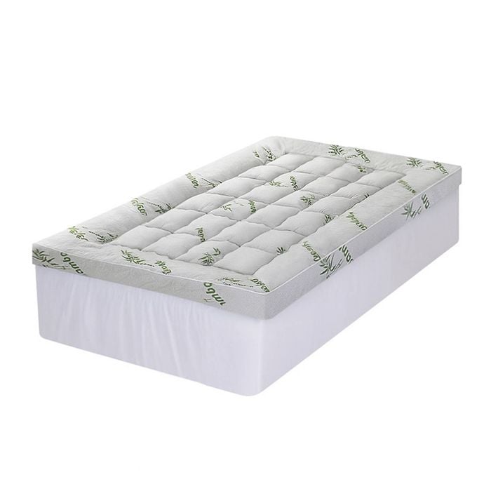 Giselle 11cm Bamboo Fabric Pillowtop Topper 1500gsm Single