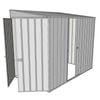 Build-a-Shed 1.5 x 2.3 x 2m Single Sliding Side Door Skillion Shed - Zinc