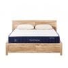 RoomSense Double 26cm Firm Mattress Bundle with Oatmeal Wooden Bed Frame