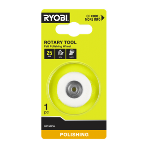Ryobi 25mm Felt Polishing Wheel