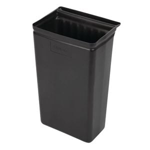 Cambro Trash Container Kd Utility Cart Accessory Black Commercial Kitchen Waste Bin