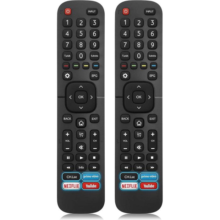 [2 PACK] EN2BS27H Remote Control Replacement for Hisense TV