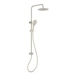 Mondella Resonance Brushed Nickel 5 Function Exposed Rail Shower and Hand Set WELS 3 Star 9L/min