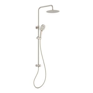 Mondella Resonance Brushed Nickel 5 Function Exposed Rail Shower and Hand Set WELS 3 Star 9L/min