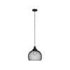 CLA Lighting CHEVEUX Black Iron Mesh Pendant Light - Large Wine Glass