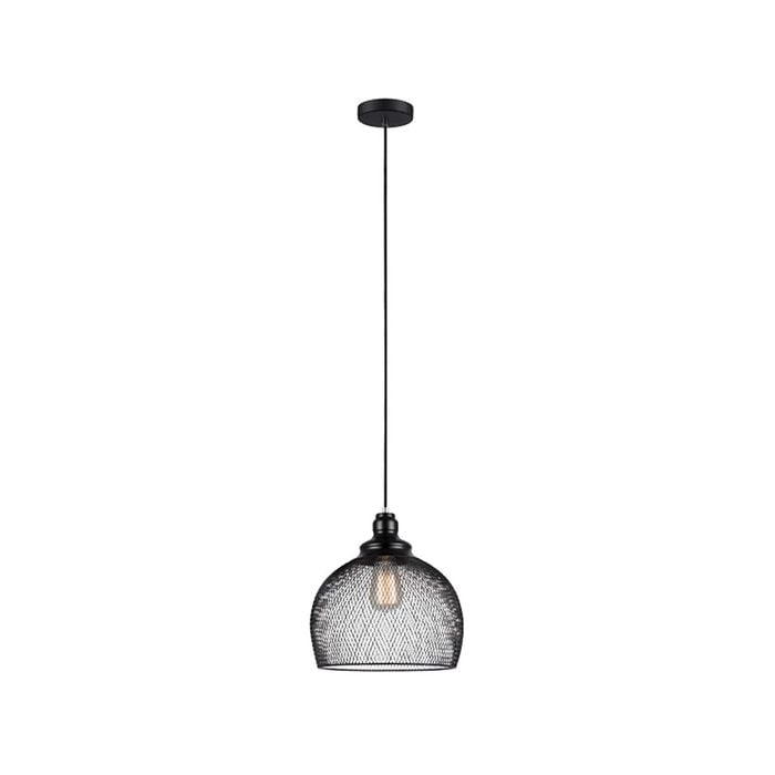 CLA Lighting CHEVEUX Black Iron Mesh Pendant Light - Large Wine Glass