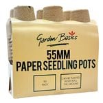 Garden Basics 55mm Paper Seedling Pots - 90 Pack