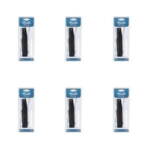 6x 2pc Malli Sewing Nylon/metal Black & White Garment Replacement Zippers 20cm