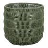 Astin Sinclair 230 x 220mm Green Poly Rattan Basket Planter Small