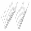 Jack 250 x 110 x 70mm Stainless Steel Pest Control Bird Spike - 4 Pack