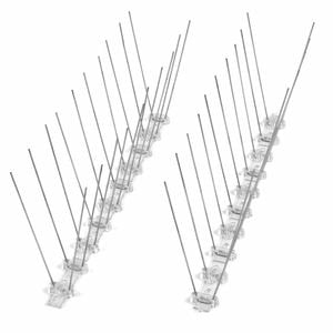 Jack 250 x 110 x 70mm Stainless Steel Pest Control Bird Spike - 4 Pack