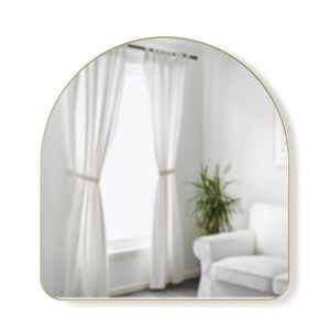 Umbra Hubba Arched Mirror Brass 87x3x91cm