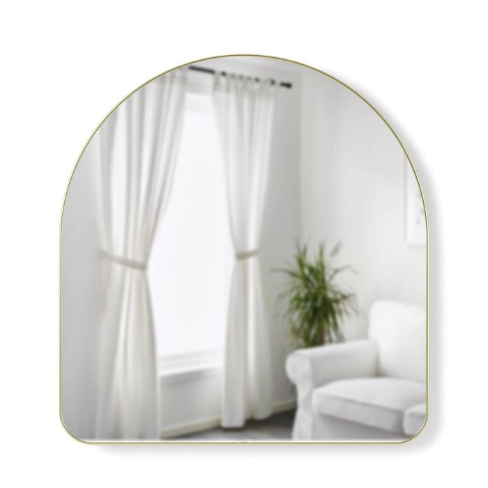 Umbra Hubba Arched Mirror Brass 87x3x91cm