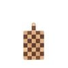 Davis & Waddell Hudson Acacia Wood Checkerboard Serving Board With Handle Natural 36x20x2cm