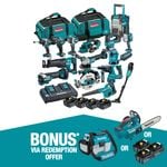 Makita 18V Brushless 15 Piece Combo Kit DLX1514TX1