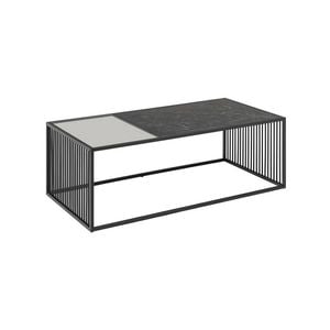 Modern Furniture STRINGTON Rectangular Coffee Table 120cm - Black Marble Effect