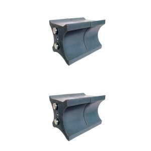 2x 2pc AgBoss Equestrian Show Jumping Keyhole Jump Cup Inserts Black