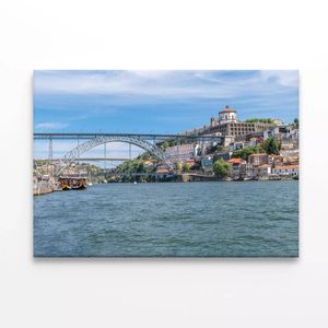 Bridge Spanning Over River  Print 100% Australian Made 120 x 90cm  (Stretched)