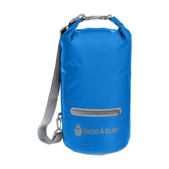 Skog A Kust Navy Drysak 20l Waterproof Dry Bag Pvc Roll-top Splash Pocket Blue
