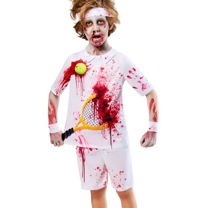 Rotter Federer Boys Tennis Player Zombie Halloween Costume - 7-8