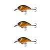 3x 13 Fishing 60mm Jabber Jaw Crankbait Fishing Lures - Goldilocks