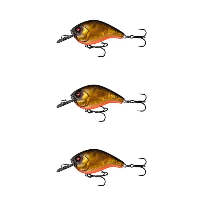 3x 13 Fishing 60mm Jabber Jaw Crankbait Fishing Lures - Goldilocks
