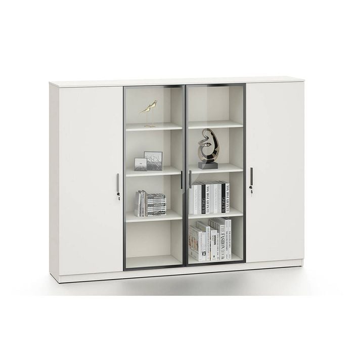 Modern Furniture ASPEN Display Wall Unit 200cm - White