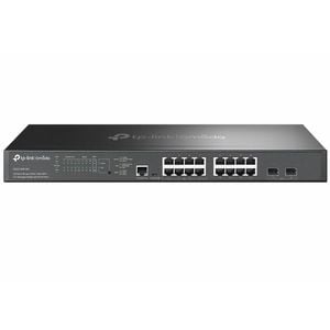 TP-Link SG3218XP-M2, Omada 16-Port 2.5G and 2-Port 10GE SFP+ L2+ Managed Switch with 8-Port PoE+,