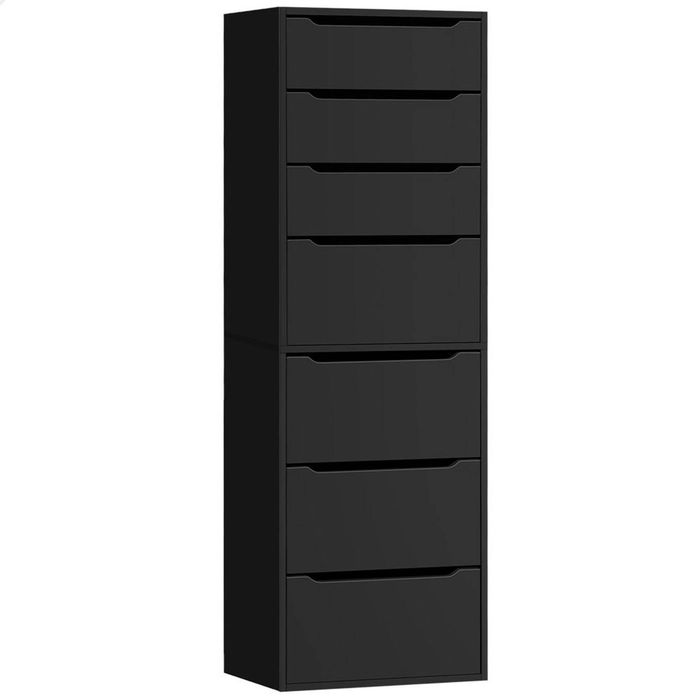 ALFORDSON Chest of 7 Drawers Office Storage Cabinet Black