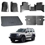 Car Floor Boot Liner Back Seats Protector Kick Mats Cover for GWM Tank 300 2023-2024 Trunk Cargo
