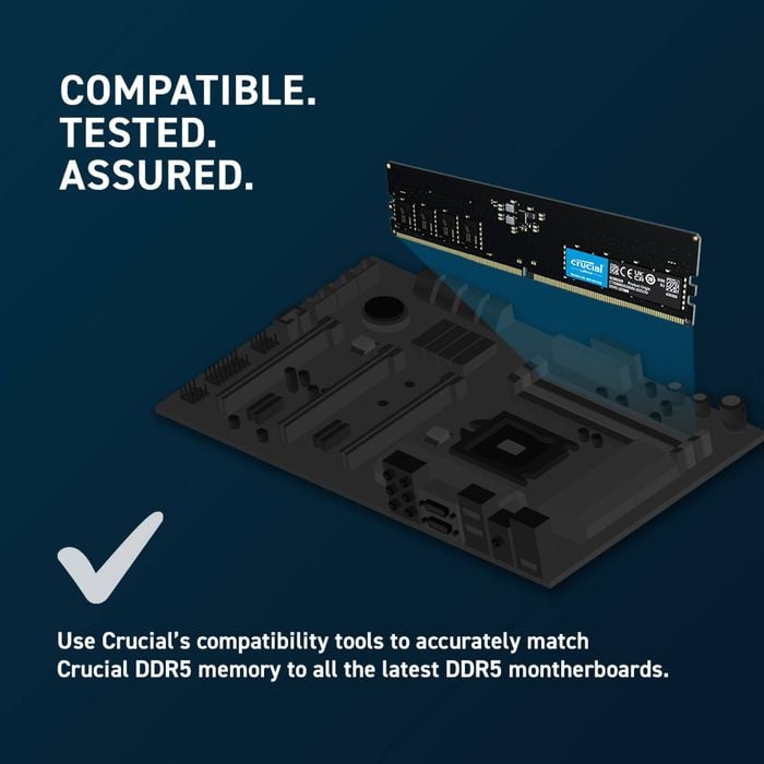 Crucial 16GB DDR5-5600 UDIMM Memory [CT16G56C46U5