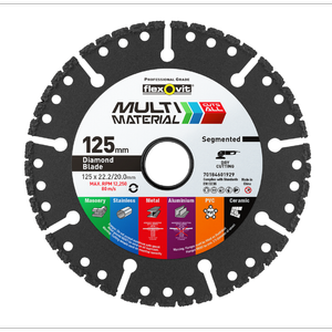 Flexovit 125mm Multi Material Segmented Diamond Blade