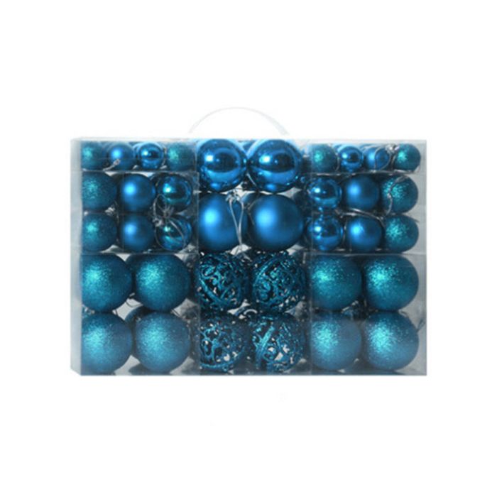 Catzon 100 Pcs Christmas Ball Ornaments Set-LakeBlue