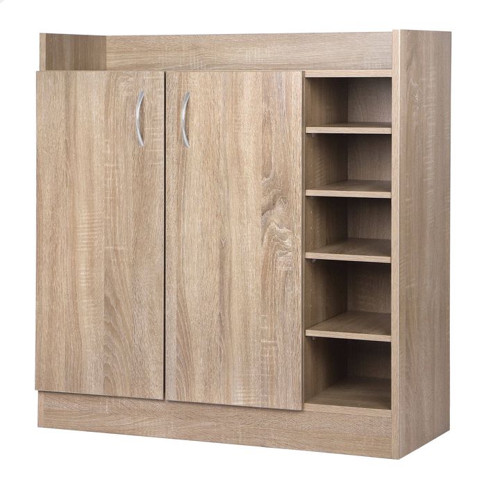 Shoe Cabinet 21 Pairs Natural ALFORDSON